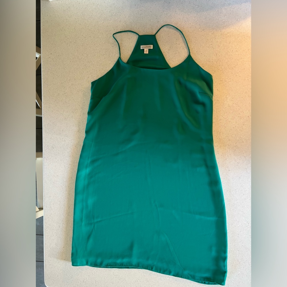 Charming Charlie chiffon dress, kelly green size small